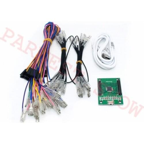 2 Players Arcade usb encoder Support PS3 PC Raspberry Pi DIY 2 Player Arcade Bundles kit Parts Computer USB Contol Board