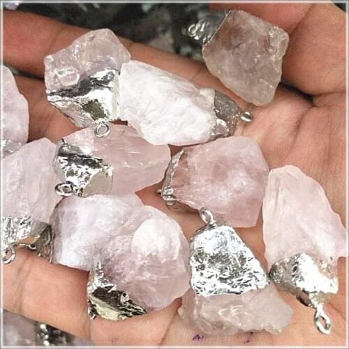 5pcs nature white crystal rough stone fluorite stone amethysts stone charms pendants hot selling items