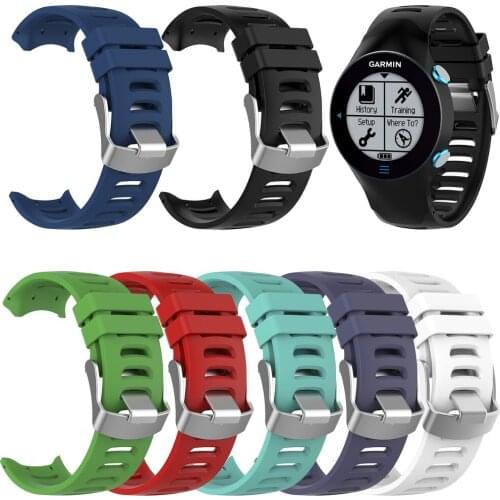 EiEuuk Accessory Soft Silicone Gel Replacement Bracelet Wriststrap Watchbands for Garmin Forerunner 610 Smartwatch