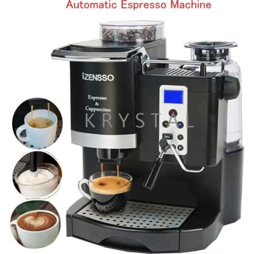Automatic Espresso Machine in English Version Coffee Maker with Grind Bean and Froth Milk for Home or Coffee Shop SN-8650