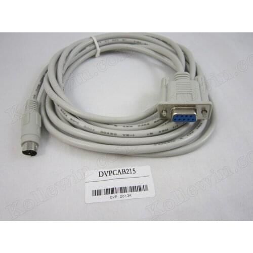 FreeShip NEW Compatible DVPCAB215 PLC Cable, COM1, RS232 Interface Programming Cable for Delta PLC, Replacement of DVP-CAB215