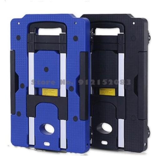 Household Wear-resistant Tank Wheel Flatbed Cart Trolley Cart Trolley Shopping Cart Baggage Cart Pull Truck With A Load Of 60 Kg