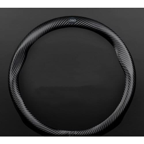 Car Steering Wheel Cover Carbon Fiber Pattern for Toyota Camry COROLLA Highlander REIZ LEVIN Vios