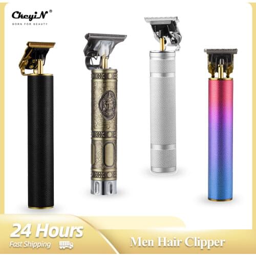 New Cordless Skeleton Close Hair Cutting Trimmer Men Zero Gapped Baldheaded Hair Clipper Beard Trimmer Finish Hair Cutting T9