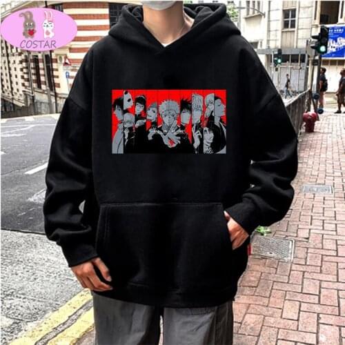 COSTAR Hot Anime Jujutsu Kaisen All Member Printed Fashion Hoodies Pullover Harajuku Hooded Sweatershirt Unisex