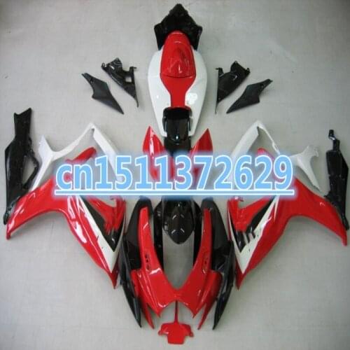 Red white black for A GSX R600 R750 06-07 GSXR 600 750 GSXR600 GSXR750 GSX-R600 GSX-R750 K6 06 07 2006 2007 full fairing