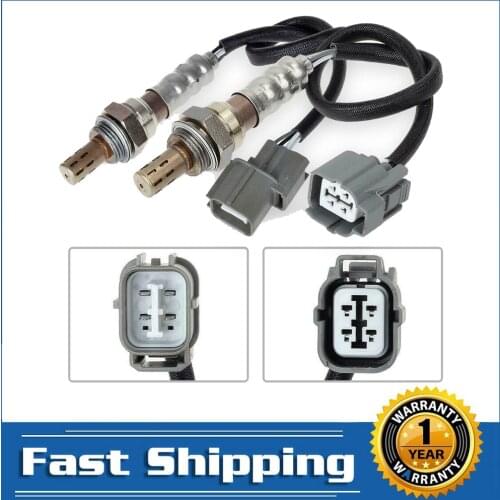 2pcs Oxygen O2 Sensor 1, 2 Upstream & Downstream Front Rear For Honda Civic 2001 2002 2003 1.7L D17A Car Accessories Auto Parts