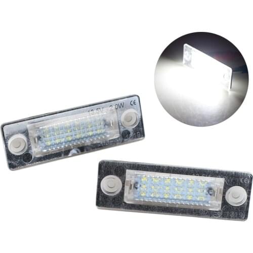 K-Car LED Number License Plate Light For Volkswagen VW Caddy 3 Golf 5 Plus Jetta 5 Passat B5.5 B6 Wagon Touran Transporter T5