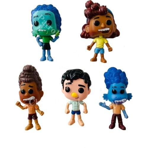 2021 Disney Luca Alberto Sea Monster Boys Julia PVC Luca Movie Model Cartoon Anime Figures Kids Toys for Birthday Gifts 5pcs/set