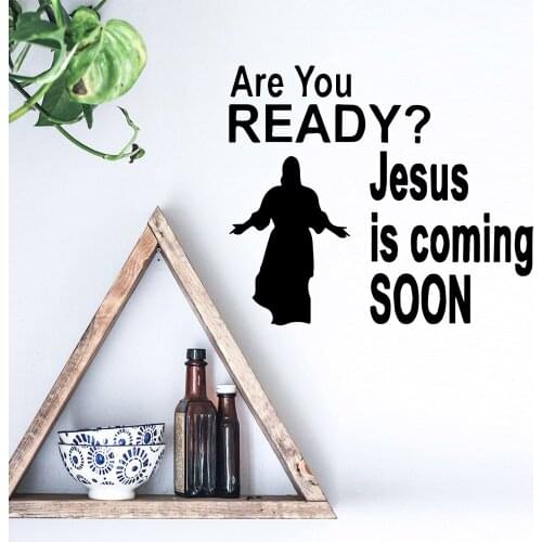 Creative Jesus Phrase Vinyl Waterproof Wall Art Decal For Living Room Wall Stickers Home Decor Decal Sticker Mural