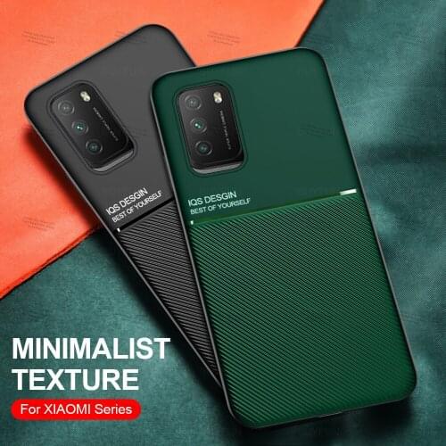 Magnetic Car Holder Phone Case For Xiaomi Poco M3 Pro 5G Leather TPU protective shell for poco pocophone m3 m 3 pro Back Shell