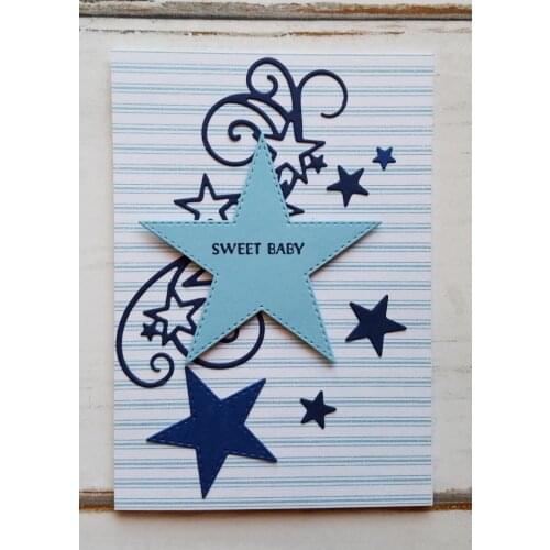 Metal Cutting Dies Stencils Star Cluster Edge Strip border For DIY Scrapbooking Decor Embossing Handcraft Die Cutting Template