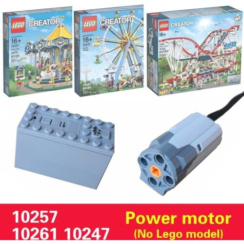 MOC Motor 88000+8883 Suitable for Lego 10257 10261 10247 Ferris wheel roller coaster carousel power modification motor