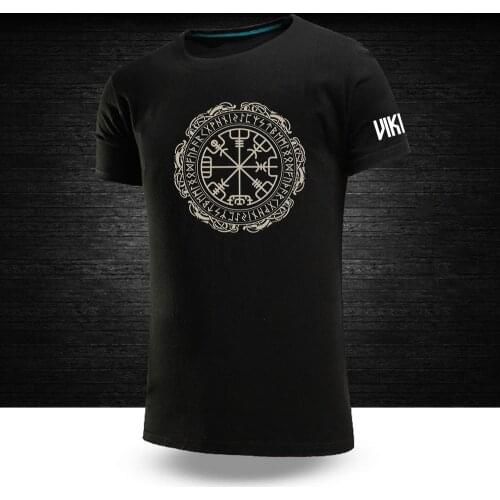 Mens Tshirts Big Size Male Viking Graphic Tops Casual Fashion Short Sleeves 100%Cotton Unisex Round neck Hip Hop Sport Tee