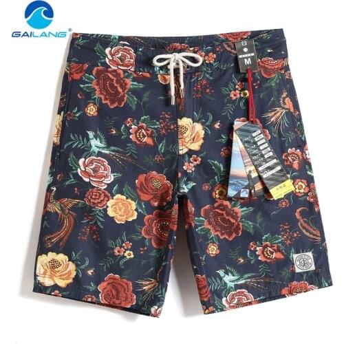 Gailang Brand Men New Beach Shorts Board Boxer Trunks Shorts Casual Boardshorts Mens Fashion Swimwear Swimsuits Active Bottoms