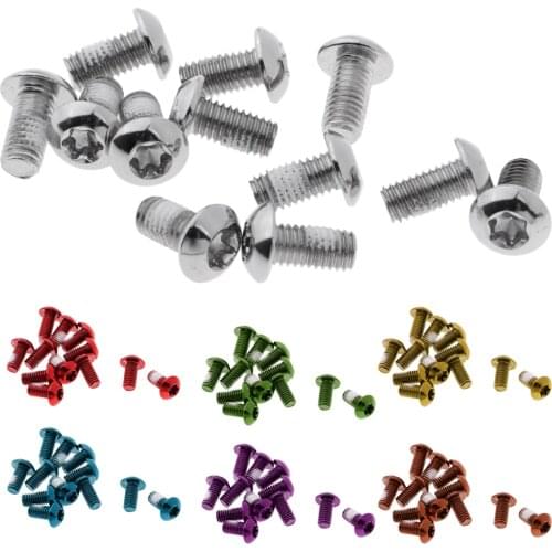 Pack of 12) Steel Mountain Bike Brake Rotor Disc Screws M5 x 10mm