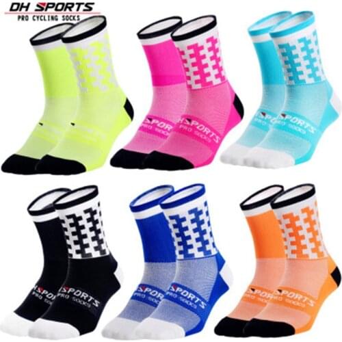 If You Can Read This Outdoor Cycling Socks Men Women Road MTB Sports Letter Socks Professional Racing Bicycle Compression Socks