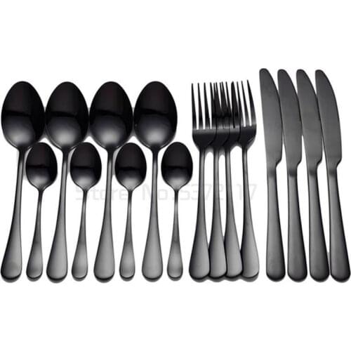 Gold Tableware Forks Knives Spoons Stainless Steel Golden Cutlery Set Silverware Set Stainless Steel Cutlery Complete New