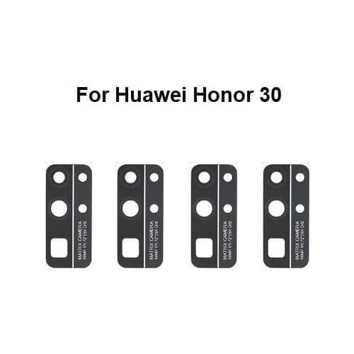 New Back Camera Glass For Huawei Honor 30 Rear Camera Lens Glass For Housing With Sticker Adhesive Glue High Quality