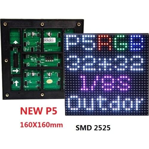 P5 SMD 160x160mm 32x32 Pixels 8s Full Color RGB Outdoor LED Display Module