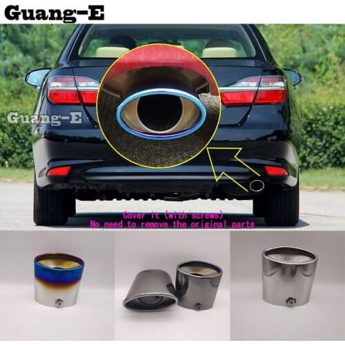 Car Body Sticks Muffler Exterior Back End Pipe Dedicate Exhaust Tip Tail Outlet Vent For Toyota Camry 2015 2016 2017 2018