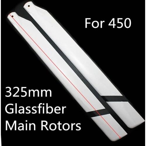 New Arrival 325mm Glassfiber Main Blades Propellers Rotors Props Spare Parts For 450 R/C Helicopter Model