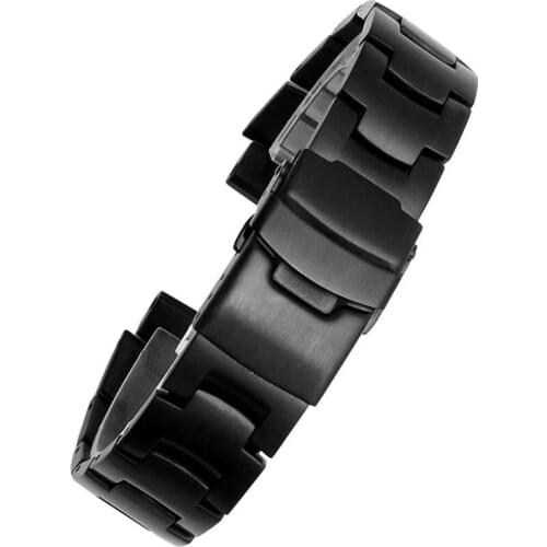 Watch Accessories Band for Casio PRW-3000 3100 6000 6100 Solid Stainless Steel Watch Bracelet Convex Mouth Watch Men Strap 16MM
