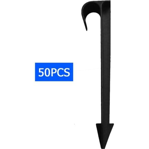 50pcs Hose Anchors 16mm Fixed Stakes PE Irrigation Tubing Sprinkler Holder Support Pipe Lawn Garden Flower Pot Greenhouse Tent