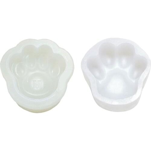 3.5 Inch DIY Large Pet Paw Silicone Mold Dog Cat Paw Print Resin Mold Art Craft