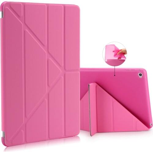 For Apple New iPad 9.7inch 2017 & 2018 Multi-fold Ultral Slim Leather Smart Cover Case for Apple ipad 2 3 4 5 6 Air 1 2 Pro 9.7