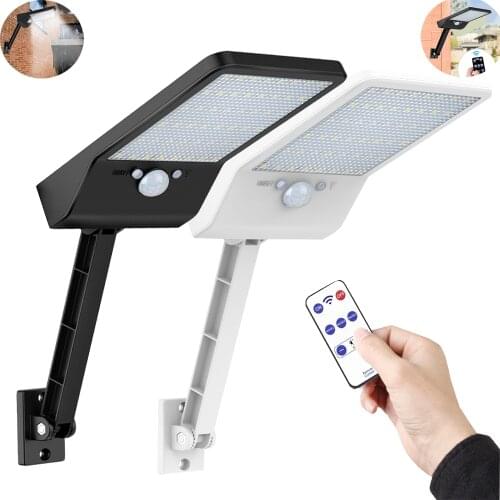 Led Solar Light Outdoor Waterproof Lighting for Garden street Pole Lamp 48 led 3 Modes remote con white lighting c spot