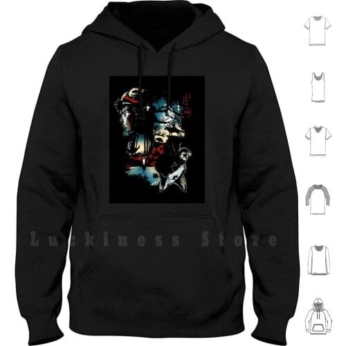 Hime Wolf hoodies Studio Ghibli Totoro My Neighbor Totoro Anime Japan Movie Movie Princess