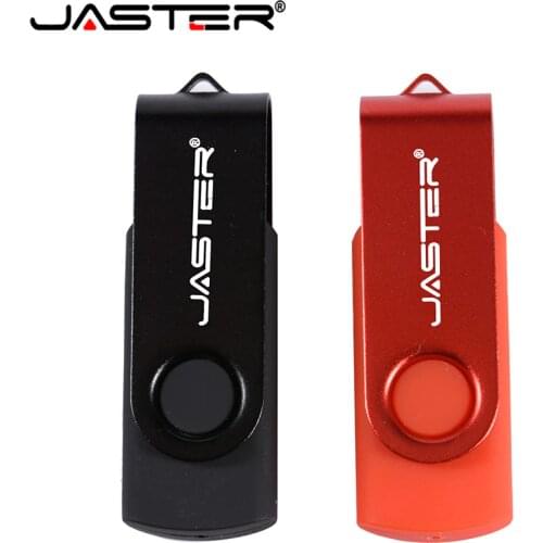 JASTER Rotation USB Flash Drive Metal Pen Drive 16GB 32GB Usb Stick 4GB 8GB 64GB 128GB 256GB Pendrive Flash Memory Stick