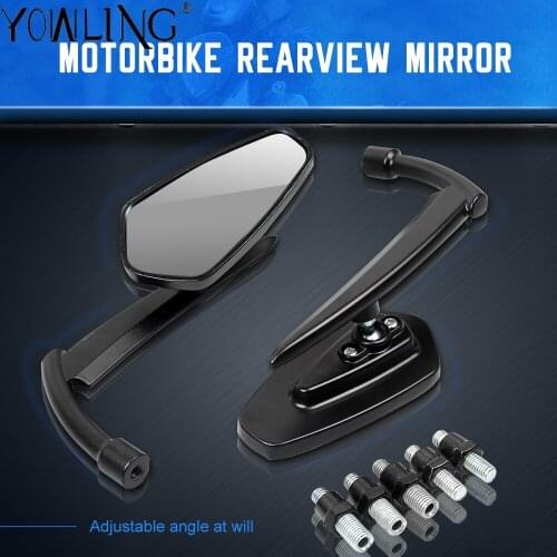7/8" Universal Motorcycle Mirrors Rear View Handle Bar End Rearview Side Mirror FOR cafe racer for BMW Ducati Aprilia TRIUMPH