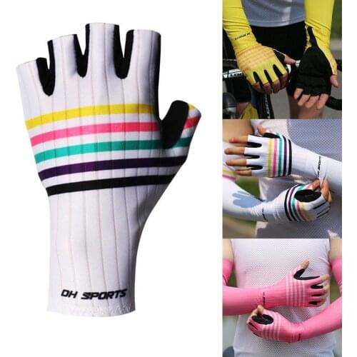 1 Pair Cycling Gloves Half-finger Summer New Style Cycling Short-finger Gloves Breathable Fishing Fitness Gloves