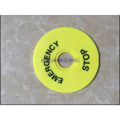 10pcs/Lot Pushbutton Switch Panel Label Frame,emergency stop switch Plastic Sign 22mm External diameter 90mm Brand New