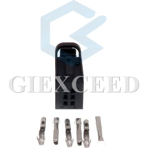 2 Sets 6 Pin 0-1534121-1 Automotive Car Door Reversing Rear Cover Plug Cable Connector Socket For Auto Benz