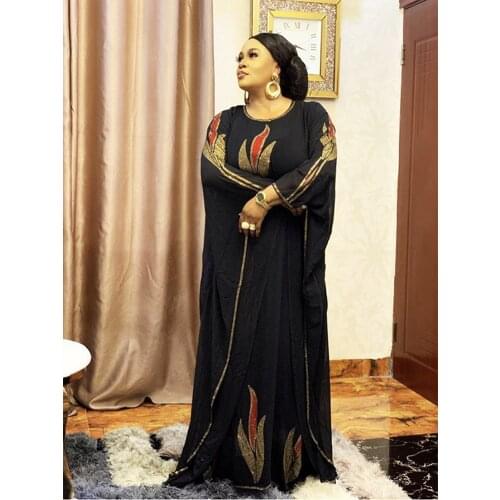 2021 Muslim Fashion African Kaftan Dubai Turkey Abaya Chiffon Long Dress Robes Women Casual Femme Caftan Islam Arabic Clothing