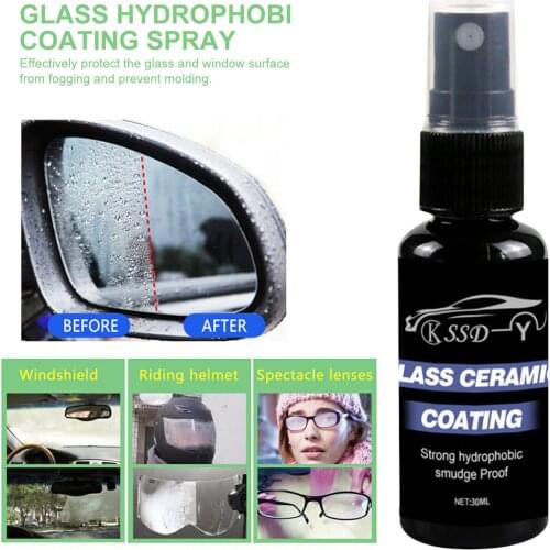 30/ 50ml Automobile Windshield Water Repellent Car Coating Windows Waterproof Rainproof Nano Hydrophobic Coating Spray