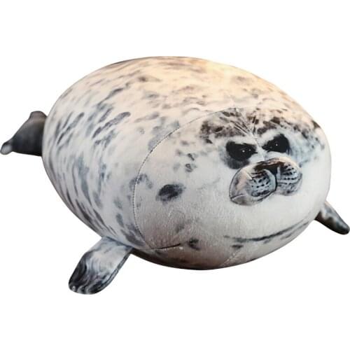 30-60cm Cute Real Life Sea Lion Plush Toys 3D Novelty Throw Pillow Soft Seal Stuffed Housewarming Party Hold Dolls for Kids Gift