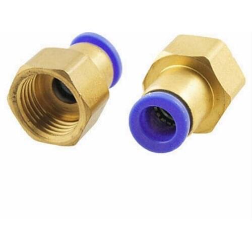 5Pcs/Lot PCF8-01 8mm to 1/8" Pneumatic Connectors Female Straight one-touch fittings BSPT