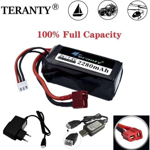 7.4V 2280mAh 30c rechargeable battery for A949 A959-B A969 A979-B K929-B Remote Control car 2s 7.4v LiPo battery for Wltoys car