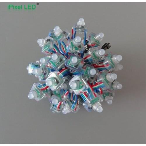 Magenic color 0.3w/pc 12mm dc5v 16716IC led pixel light string