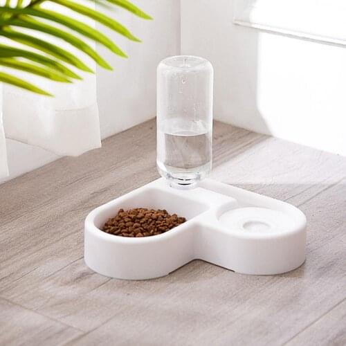 Pet Automatic Drinking Dispenser Cat Dog Bowls With Water Bottle Dual Port Pet Feeding Dish Puppy Kitten Feeder Pets Drinker