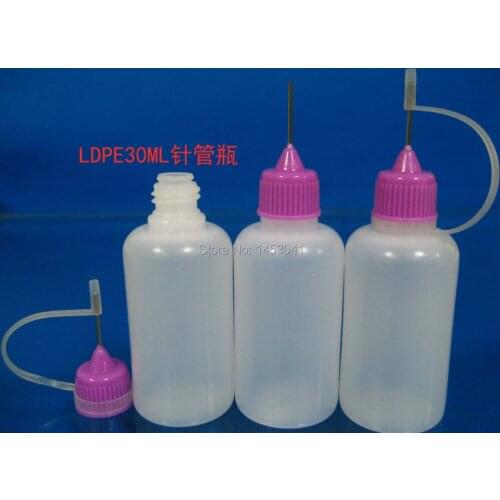 Free shipping 2000pcs 30 ml plastic bottle / needle tip dropper bottle