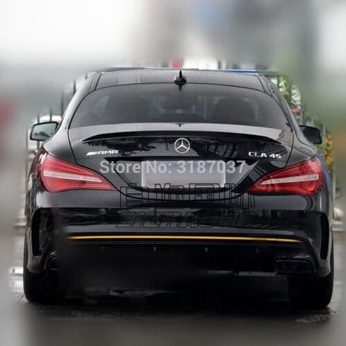 For Mercedes-Benz CLA W117 CLA180 CLA200 CLA250 CLA260 CLA45 AMG Style 2014-2018 Carbon Fiber Rear Roof Spoiler Wing