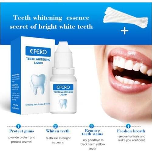 EFERO Professional Oral Hygiene Teeth Whitening Essence Powder Oral Care Powder Natural Removes Plaque Teeth Whitener Powder