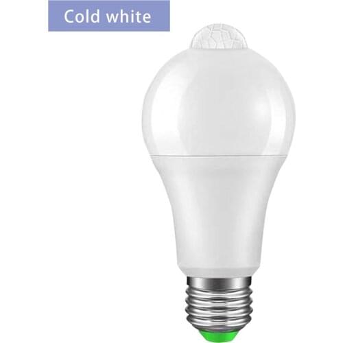 E27 Energy-saving Light-sensitive Infrared PIR Bulb Led Human Body Induction Bulb Light Highlight Outdoor Lighting