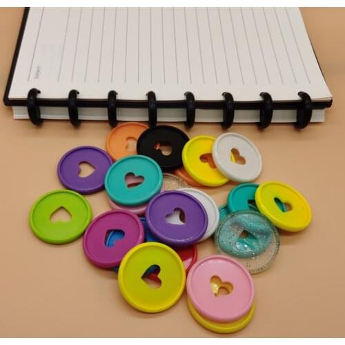 Mushroom Hole Binding Disc for Books Binding Discs Disk Planner 100PCS 35MM Plastic Binding Rings Loose Leaf Office Accessories