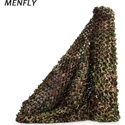 MENFLY 1.5m Wide GreenZone Single Layer Camouflage Net Military for Sunshade Field Car Covering Outdoor Bird Watching Sunshelter